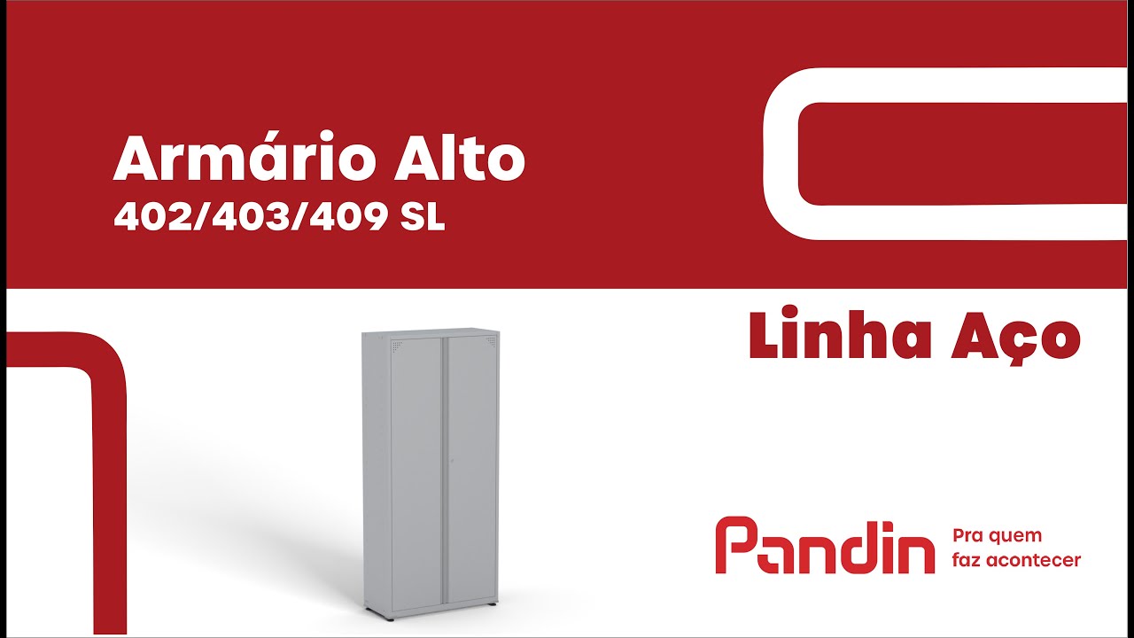 Armario Em Aço 200X118x40 2 Portas Ch26 Ap403sl Cinza - Pandin