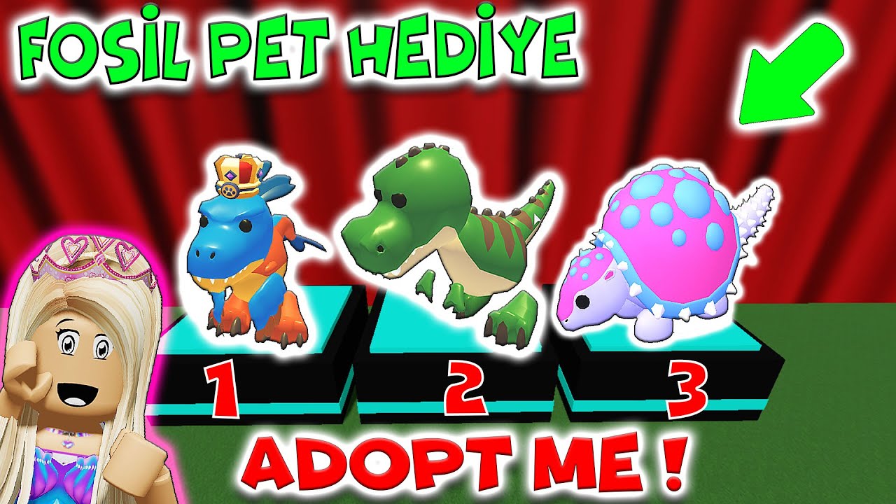 😱 FOSİL PET HEDİYE ! 🎁 EFSANEVİ PETLERİN HEPSİNİ AÇTIM ! 😱 | ROBLOX ADOPT ME ! 💚