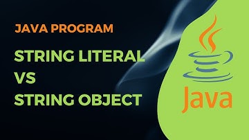 String Literal vs String Object || Java Program || Swaroop Nadella