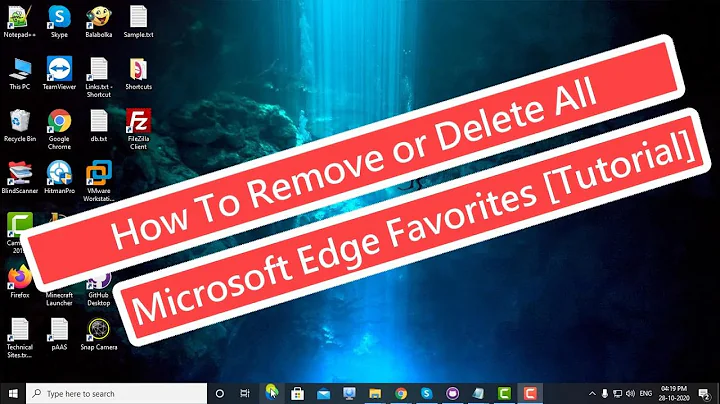 How To Remove or Delete All Microsoft Edge Favorites [Tutorial]