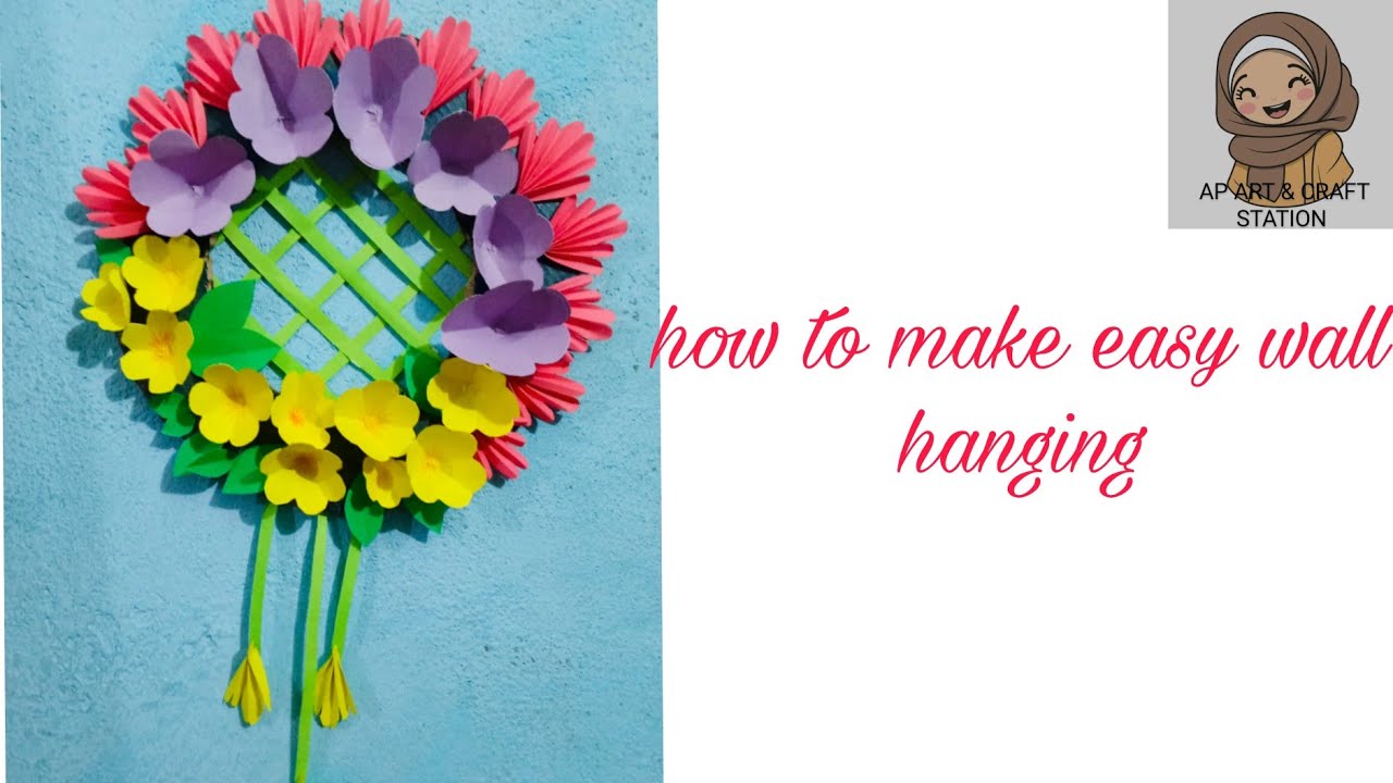 how to make a wall hanging.diy wall hanging.ap art & craft station ...