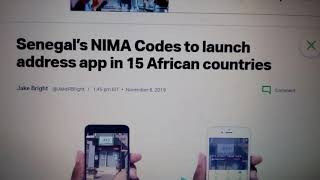 NIMA Codes app for Africa, Address App uses mobile numbers screenshot 1
