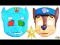 Making PAW PATROL CHASE w/ Kinetic Sand, PEZ, Slime, Mask, Surprise Toy Games - LEARN COLORS