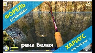 Русская рыбалка 4 - река Белая - Форель и хариус на вертушки