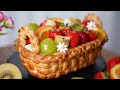 이번 추석선물은 과일 바구니 어떠세요?  Amazing Fruit Tart Recipe l Vanilla Crème Légère l  Fruit Compote