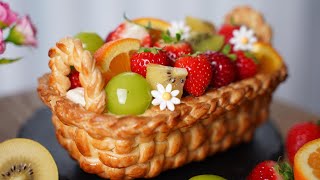 Muhteşem Meyveli Tart Tarifi l Vanilyalı Hafif Krema l Meyve Kompostosu l Bardak ölçüsü  Fruit Tart