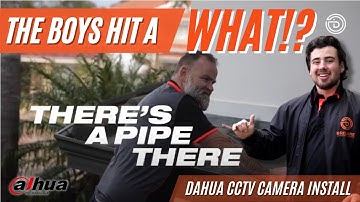 THEY HIT WHAT?! Installing Dahua Home Security Camera System with Brillare Perth Electricians