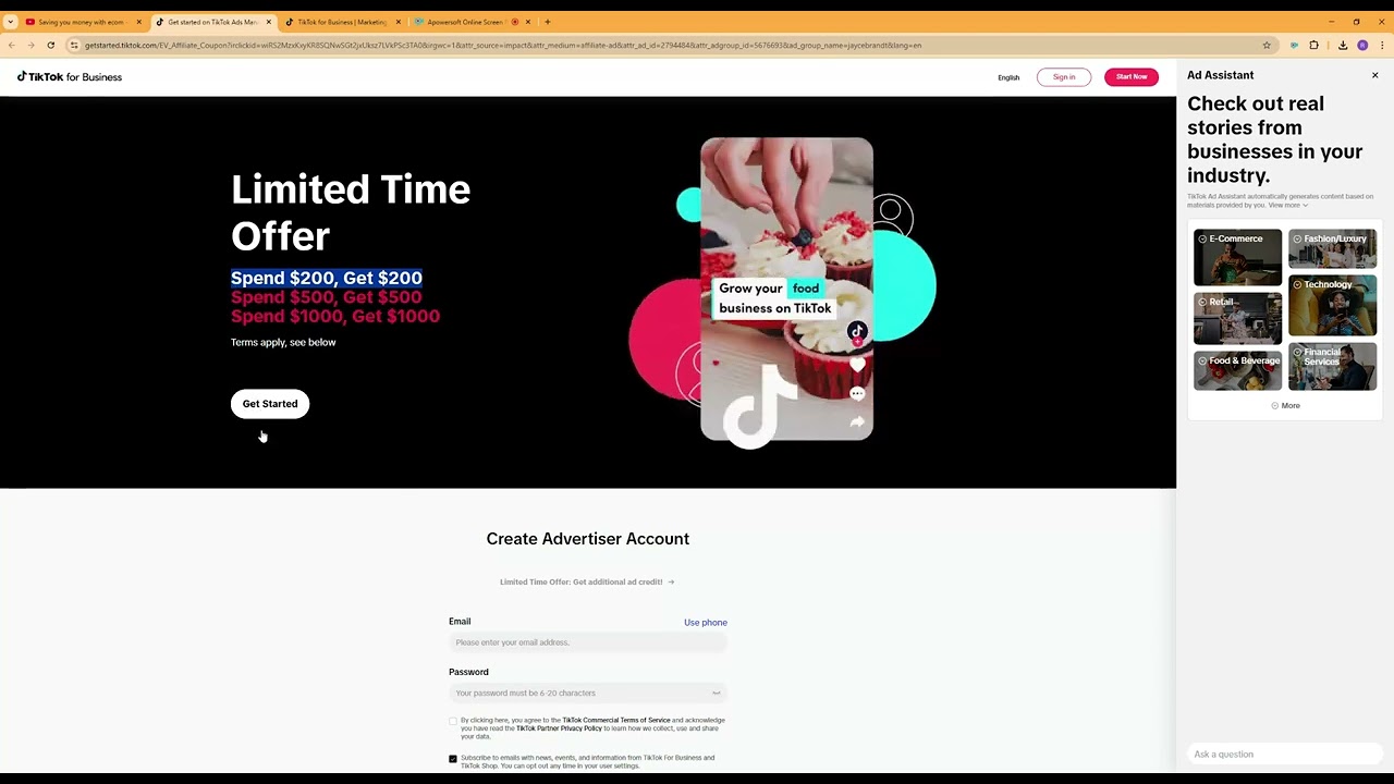 FREE Tiktok Ad Credits ($1700) - 2025