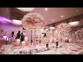 Elegant blush ivory  gold wedding reception