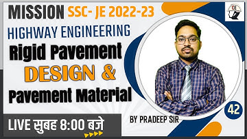 42| HIGHWAY ENGINEERING RIGID PAVEMENT DESIGN | CIVIL ENGINEERING IMPORTANT TOPIC | BY PRADEEP SIR