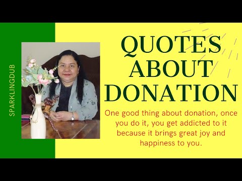 QUOTES ABOUT DONATION