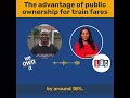 How public ownership could reduce rail fares