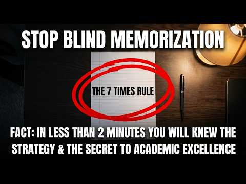 How to Ace Your Exams Even If You Hate Studying (The 7X Rule) - The 3-Step Blueprint to Top Grades