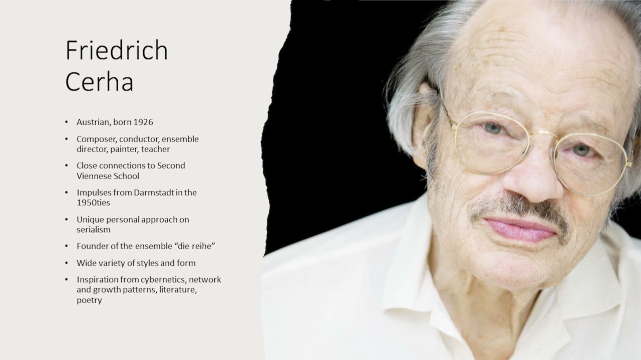 LECTURE: a basic introduction to the composer Friedrich Cerha by Andreas Karl
