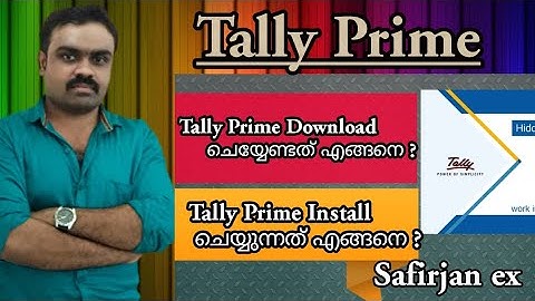 Tally prime Download & Install ( Malayalam)