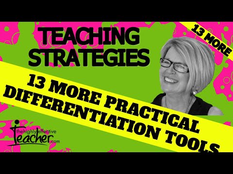 Teaching Strategies: More