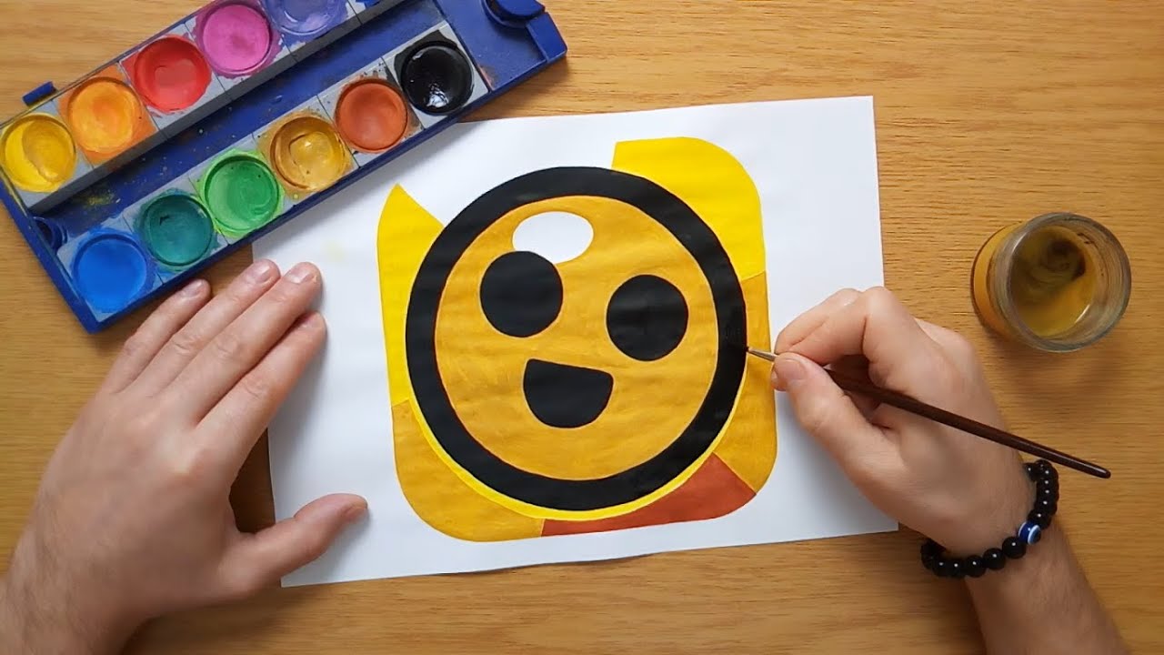 How To Draw A Brawl Stars Logo Brawl Stars App Icon Youtube - brawl stars logo sketch