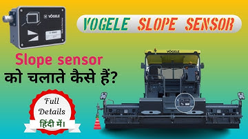 Vogele Slope Sensor को कैसे सेट करते है | How to set slope sensor