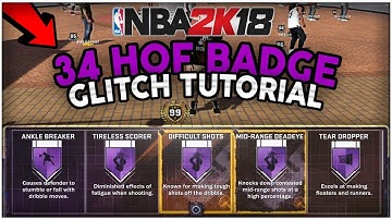 NBA 2K18 *NEW* UNLOCK ALL HOF BADGES GLITCH AFTER PATCH 3 TUTORIAL!! (NOT CLICKBAIT)