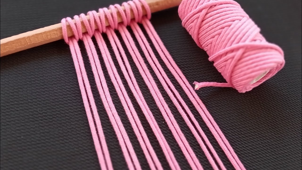 Macrame Simple Design Tutorial Step-by-step: Macrame Wall Hanging - Macrame
