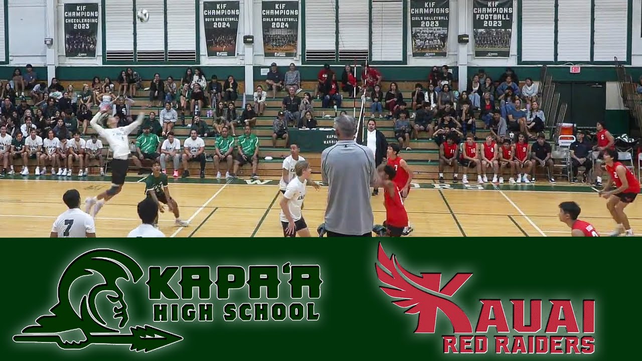 Kapaa Warriors Boys Volleyball VS Kauai Raiders 3-15-24 LIVE - YouTube