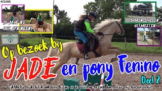 SPRINGEN met het PAARD van JADE. Zo HOOG had ik niet EERDER GESPRONGEN.Vond ik dit eng?  NEE! #2336B