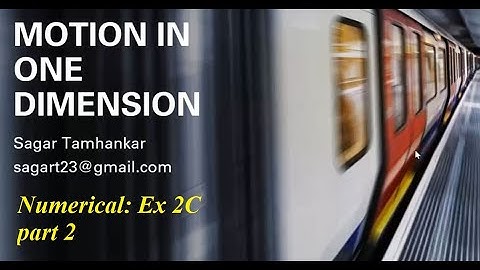 Numerical 2C part 2: Motion in one dimension