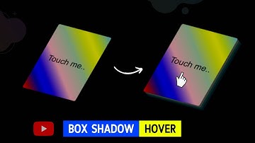 Box shadow hover effect in CSS - animation tutorial