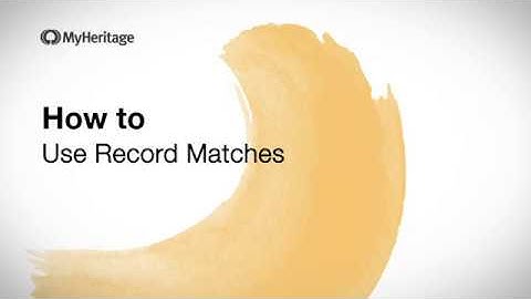 How to Use Record Matches
