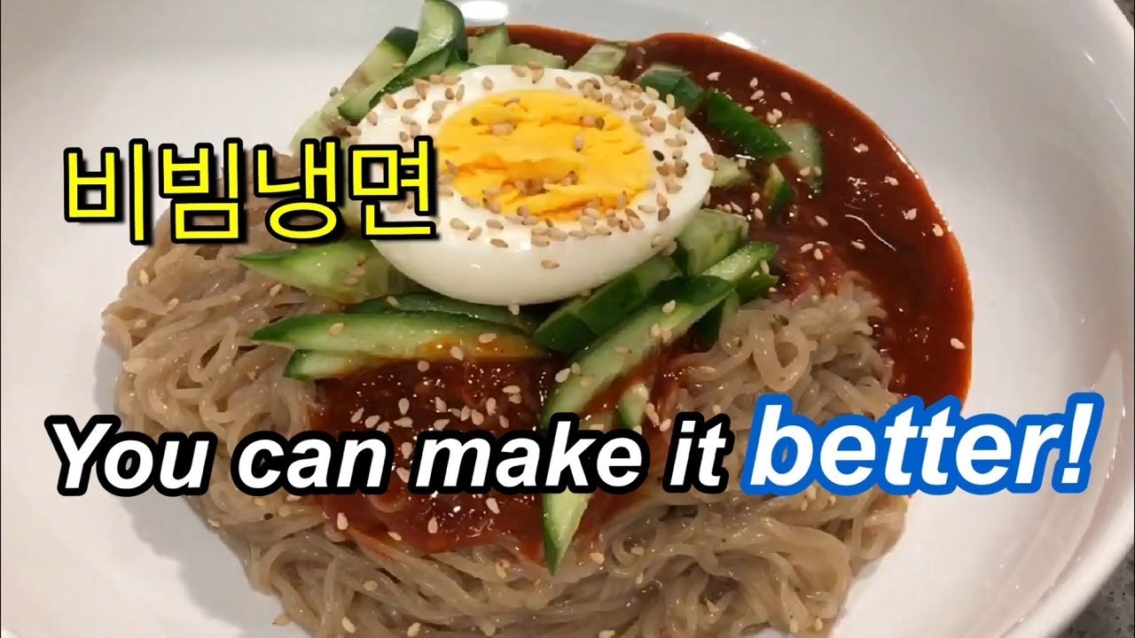 How to cook 비빔냉면 (Korean Spicy Cold Noodles) at Home, Bibim-naengmyeon Recipe