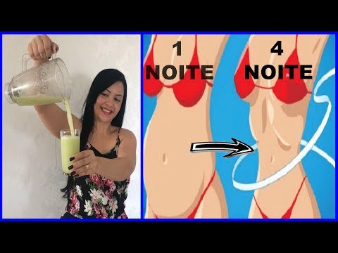 Com1 COPO só 4 NOITES você vai DERRETER a GORDURA da BARRIGA e DESINCHAR,SUMIR #emagrecer #regime