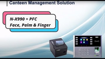 BioMax or  ESSL - canteen management system | N-X990 Palm, Face, Finger, Card | canteen management |