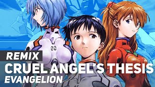 Evangelion  'Cruel Angel's Thesis' REMIX | English Ver | AmaLee