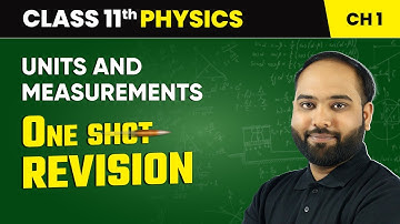 Units and Measurements - One Shot Revision | Class 11 Physics Chapter 1 | CBSE 2025-26