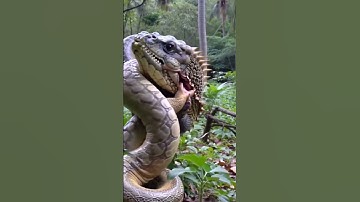A fierce battle between a python and a Komodo dragon. #animals #comododragon #leopard #tiger #snake