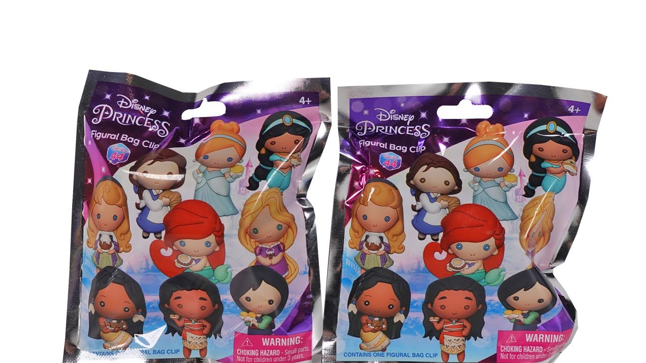 Disney Princess Figural Bag Clip Blind Bags Opening & Review