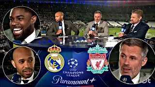 Real Madrid vs Liverpool 1-0 Post Match Analysis by Jamie Carragher,Thierry Henry and Micah Richards