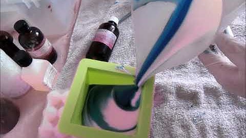 ZigZag Cosmic Wave- in the Pot Swirl Handmade Soap