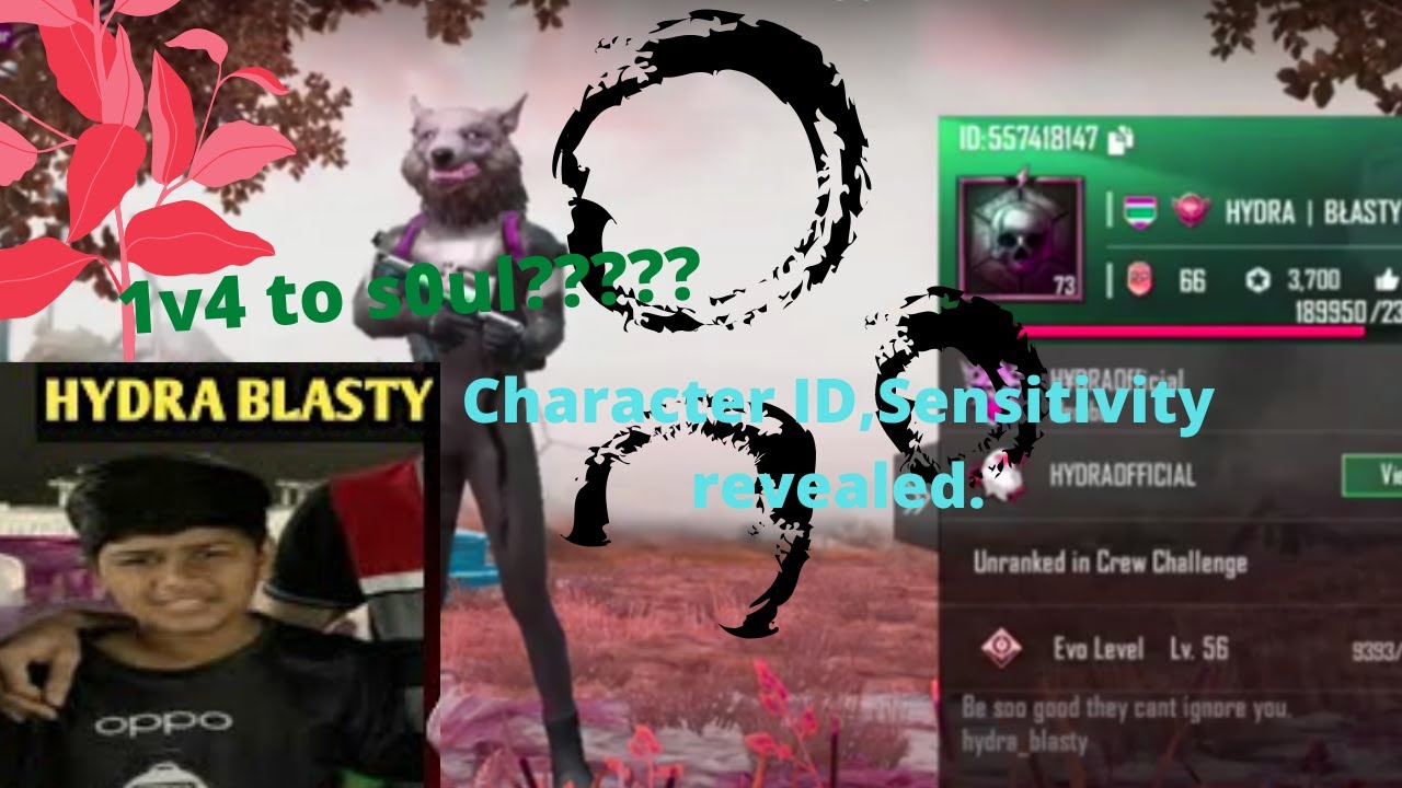 Hydra Blasty CharacterID, Sensitivity,KDstats revealed | Blasty pistol knock to Sc0ut |Face Reveal??