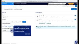 QuestionPro UX Connector for Communities: Invite members to qualitative studies