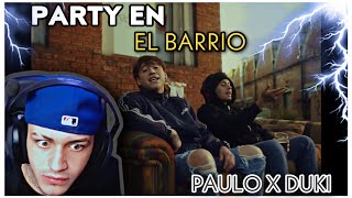 PAULO LONDRA ❌ DUKI - PARTY EN EL BARRIO 🤯 “ESTO ES UN TEMAZO” *video reacción*