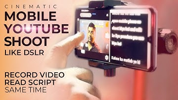 How to Shoot YOUTUBE Videos with your Phone with On screen Teleprompter like a PRO