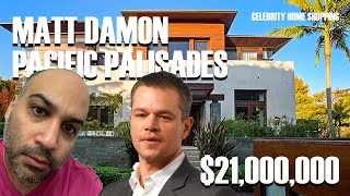 Matt Damon $21 Million Pacific Palisades, CA House Tour (REVIEW) | Celebrity Home Shopping
