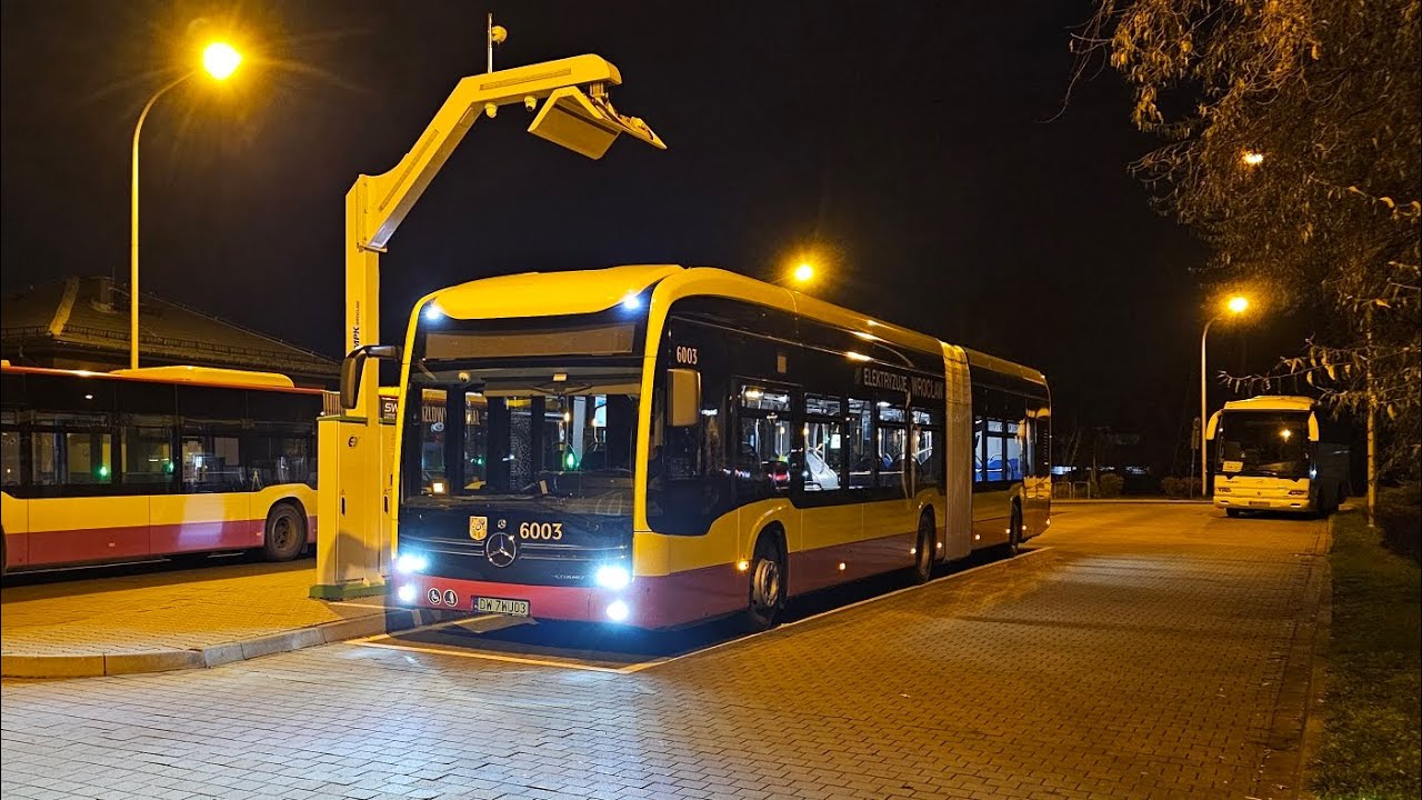 [🇵🇱PL] MPK Wrocław - Mercedes-Benz O530G eCitaro #6003 - [🚍K➡️ZAJEZDNIA OBORNICKA🏠]