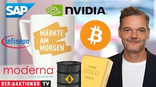 Märkte am Morgen: Moderna, Nvidia, Öl, Gold, Bitcoin, SAP, Infineon, Rheinmetall, SMA Solar
Der DAX hat es am Freitag geschafft und seine Verlustserie durchbrochen. Der deutsche Leitindex ging 0,5 Prozent höher bei bei 26.136 Punkten aus dem Handel. An den Vortagen hatte der DAX jeweils Verluste verzeichnet.
Heute dürfte zum Start zunächst Zurückhaltung angesagt sein. Die Vorgaben sind gemischt. An der Wall Street schlossen die Börsen im Plus. vor allem der Dow Jones zeigte sich stark. In Asien dominieren dagegen die Bären. Das gilt insbesondere für den Markt in Hong Kong. Im Fokus steht auch weiter der Bitcoin, der eine starke Woche hinter sich hat.
Bei den Einzelwerten geht es heute um Moderna, Nvidia, Öl, Gold, Bitcoin, SAP, Infineon, Rheinmetall und SMA Solar.
Martin Weiß, stellvertretender Chefredakteur vom Anlegermagazin DER AKTIONÄR, informiert über die Lage an den Märkten.
00:00 Intro
00:12 Marktüberblick
03:16 Moderna
04:37 US-Bilanzen + Nvidia
05:44 Philly Semiconductor Index
06:13 30-jährige Anleihen
06:56 Öl
07:54 Gold
08:46 Bitcoin
10:25 DAX
10:53 SAP
11:15 Infineon
12:22 Rheinmetall
13:08 SMA Solar
Weitere Informationen zu den genannten Einzelwerten finden Sie hier:
Gold steigt weiter: 5.400 Dollar jetzt möglich?: https://www.deraktionaer.de/artikel/gold-rohstoffe/gold-steigt-weiter-5400-dollar-jetzt-moeglich-20407287.html?btm_campaign=DA-Traffic&btm_source=TV&btm_medium=Sendung&btm_content=YouTube&btm_term=freizugaenglich&btm_detail=DA
Bitcoin‑Miner: So teuer ist der KI‑Umbau: https://www.deraktionaer.de/artikel/deraktionaerplus/bitcoin-miner-so-teuer-ist-der-ki-umbau-20407225.html?btm_campaign=DA-Traffic&btm_source=TV&btm_medium=Sendung&btm_content=YouTube&btm_term=freizugaenglich&btm_detail=DA
✅ Mehr aktuelle Infos, Tipps und Analysen von DER AKTIONÄR: https://www.deraktionaer.de/?btm_campaign=DA-Traffic&btm_source=TV&btm_medium=Sendung&btm_content=YouTube&btm_term=LP&btm_detail=DA
✅ Hier gehts zum aktuellen Magazin von DER AKTIONÄR: https://www.boersenmedien.de/magazine/deraktionaer/einzelausgaben?btm_campaign=DA-Einzelausgaben&btm_source=TV&btm_medium=Sendung&btm_content=YouTube&btm_term=Shop&btm_detail=DA
✅ Die aktuellsten Börsen-News per Mail? Jetzt anmelden zu DER AKTIONÄR DAILY: https://deraktionaer.de/daily?btm_campaign=da-daily&btm_source=TV&btm_medium=Sendung&btm_content=YouTube&btm_term=LP
►► Folgen Sie uns hier:◄◄
https://linktr.ee/socialDA
Zufrieden? Bewerten Sie uns auf Trustpilot! https://de.trustpilot.com/review/www.deraktionaer.de Märkte am Morgen: Moderna, Nvidia, Öl, Gold, Bitcoin, SAP, Infineon, Rheinmetall, SMA Solar