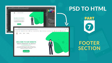 How To Convert PSD To HTML - Final Part 7 (Create Footer Section)