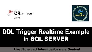 76- DDL Trigger Realtime Example in SQL SERVER (Hindi/Urdu) Profile