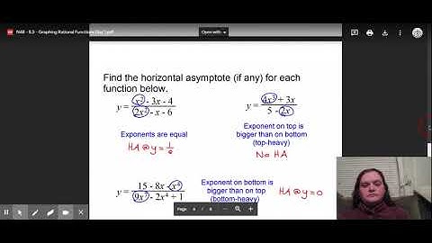 8.5 - Day 1 Part 2 - Graphing Rational Functions