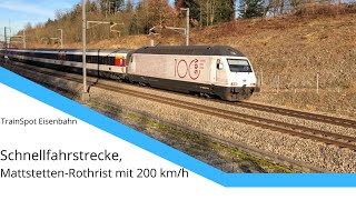 Züge / Eisenbahn / Train - Spotting / 2020 #01 (Mattstetten-Rothrist 100 Jahre SEV-Lok, 200km/h )