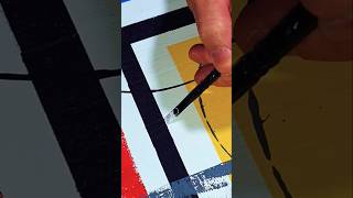 A Precise Detailed Touch / Abstract Painting Techniques #art #abstractart #artist #fyp